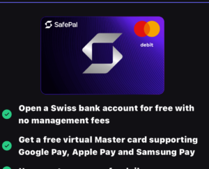 Safepal U卡 IBAN瑞士账户